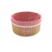Laundry Hamper Bamboo Round Wicker Clothes Bin Basket Storage Bin Organizer Folding Basket 100202